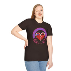 Two Halves Make Us Whole Broken Heart T-Shirt — Cute Split-Heart Couple Tee