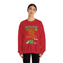 Sweatshirt - "Ho Ho Ho Pour The Merlot" Christmas Wine Crewneck
