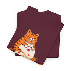 "I Want Some Jelly In My Belly"T-Shirt — Cute Cat Donut Design