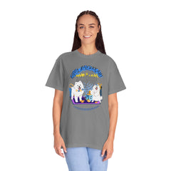 Hanukkah Dog T-Shirt — Cute Menorah & Dreidel Holiday Tee