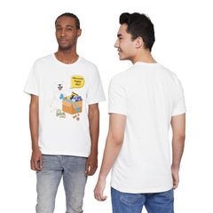 "Ohwoooo happy day!"  Happy Dog with treat delivery T‑Shirt — Pet Gift