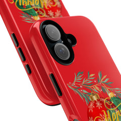 Christmas Ornament Phone Case — Red 'Merry Christmas' Holiday Protection