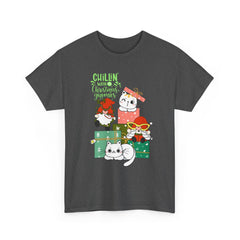 Christmas Cats T-Shirt — Cute Holiday Kitty Gift Tee (Chillin’ with My Felines)