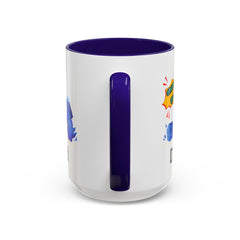Dad Coffee Mug — "Crushin' SH!t" Blue Rock Gamer Mug (11oz & 15oz)