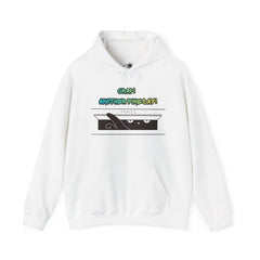 "Another Fine Day?" Cat Peeking Graphic Pullover Hoodie