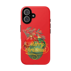 Christmas Ornament Phone Case — Red 'Merry Christmas' Holiday Protection