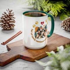 Cat Lover Mug – "Not all family members walk on two feet" Colorful 11oz/15oz Ceramic Mug