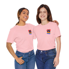 Pride Heart Pocket Tee — Rainbow LGBTQ+ Short Sleeve T-Shirt
