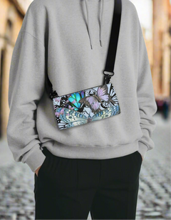 Stylish Butterfly Collage Waist Pack with Adjustable Strap for Running and Shopping