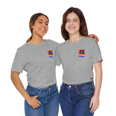Pride Heart Pocket Tee — Rainbow LGBTQ+ Short Sleeve T-Shirt