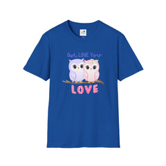 Cute ‘Owl Love You’ Pink & Purple Owls Valentine Tee Shirt