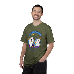 Hanukkah Dog T-Shirt — Cute Menorah & Dreidel Holiday Tee