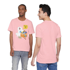 "Ohwoooo happy day!"  Happy Dog with treat delivery T‑Shirt — Pet Gift