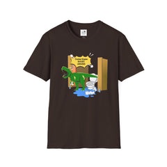 Funny Dinosaur Bathroom Humor T-Shirt