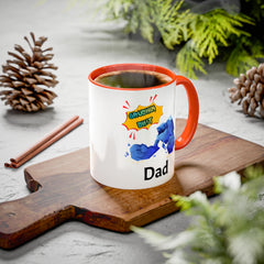 Dad Coffee Mug — "Crushin' SH!t" Blue Rock Gamer Mug (11oz & 15oz)