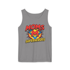 Mom’s Superheroes Tank Top Comic Book Style Shirt