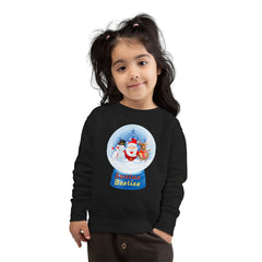 "Santa’s Besties" Snow Globe Holiday Toddler Sweatshirt