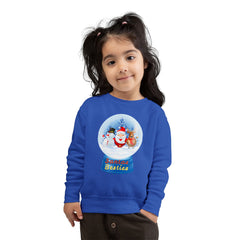 "Santa’s Besties" Snow Globe Holiday Toddler Sweatshirt