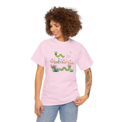 Cute Garden Worm Whimsical Springtime Tee