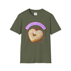 Sprinkled With Love Heart Donut Graphic Tee