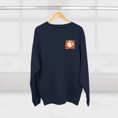 Autumn Samoyed Sweatshirt 2 sided design— Cute White Dog Fall Crewneck