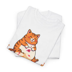 "I Want Some Jelly In My Belly"T-Shirt — Cute Cat Donut Design