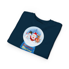 "Santa’s Besties" Snow Globe Holiday Toddler Sweatshirt