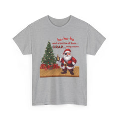 Santa “ho-ho-ho and a bottle of Rum…CRAP” Holiday Tee shirt