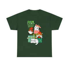Christmas Cats T-Shirt — Cute Holiday Kitty Gift Tee (Chillin’ with My Felines)