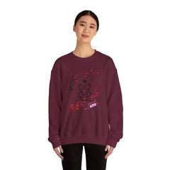Couple Stick Figure Sweatshirt – Cute Heart Walk Valentine Crewneck