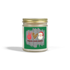 Christmas Scented Candles, Coconut Apricot Wax (4oz, 9oz)