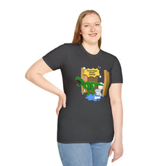 Funny Dinosaur Bathroom Humor T-Shirt