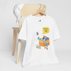 "Ohwoooo happy day!"  Happy Dog with treat delivery T‑Shirt — Pet Gift