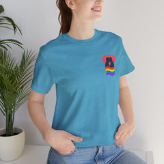 Pride Heart Pocket Tee — Rainbow LGBTQ+ Short Sleeve T-Shirt