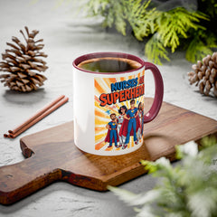 Nurses Are Superheroes Coffee Mug M/F — Colorful 11oz/15oz Gift