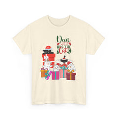 Christmas Cat Gifts T-Shirt — "Dear Santa it Was the Cat" Holiday Tee