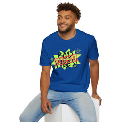 Bad Vibes Rejected T-Shirt — Neon Streetwear Graphic Tee