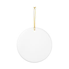 Christmas Dog Family Ceramic Ornament — Labradors Under Tree Holiday Decoration