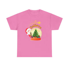 I Believe Christmas Unisex Heavy Cotton Tee