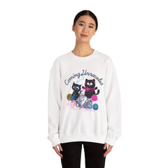 Cute Kittens with Yarn Coming Unraveled Cat Crewneck Sweatshirt