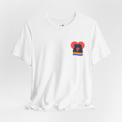 Pride Heart Pocket Tee — Rainbow LGBTQ+ Short Sleeve T-Shirt