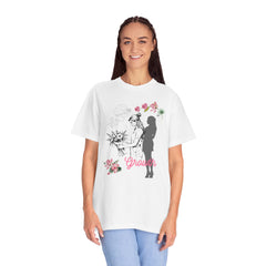 Growth... Floral Portrait T-Shirt