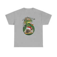 Christmas Pug Ornament and Mistletoe T-Shirt