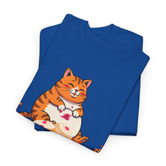 "I Want Some Jelly In My Belly"T-Shirt — Cute Cat Donut Design
