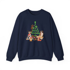 Merry Woofmas Christmas Tree Crewneck Sweatshirt