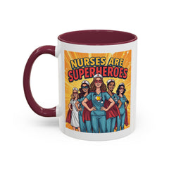 Nurses Are Superheroes Coffee Mug — Colorful 11oz/15oz Gift for Nurses
