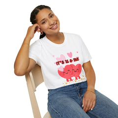 Valentine 'It's U & Me' Heart Couple T-Shirt