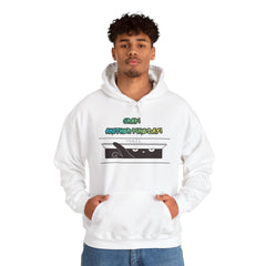 "Another Fine Day?" Cat Peeking Graphic Pullover Hoodie