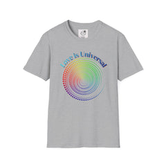 Love Is Universal T-Shirt — Rainbow Spiral Pride Tee