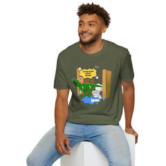 Funny Dinosaur Bathroom Humor T-Shirt